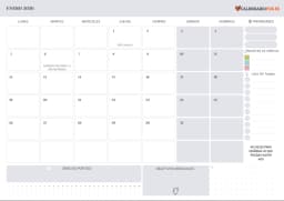 Calendario settimanale 2026