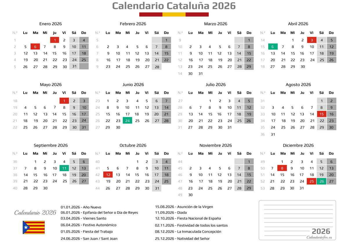 Calendario Laboral Cantabria 2026