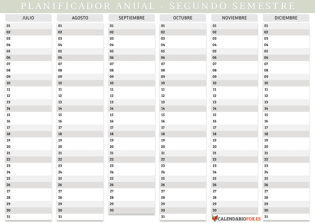 Color salvia – segundo semestre